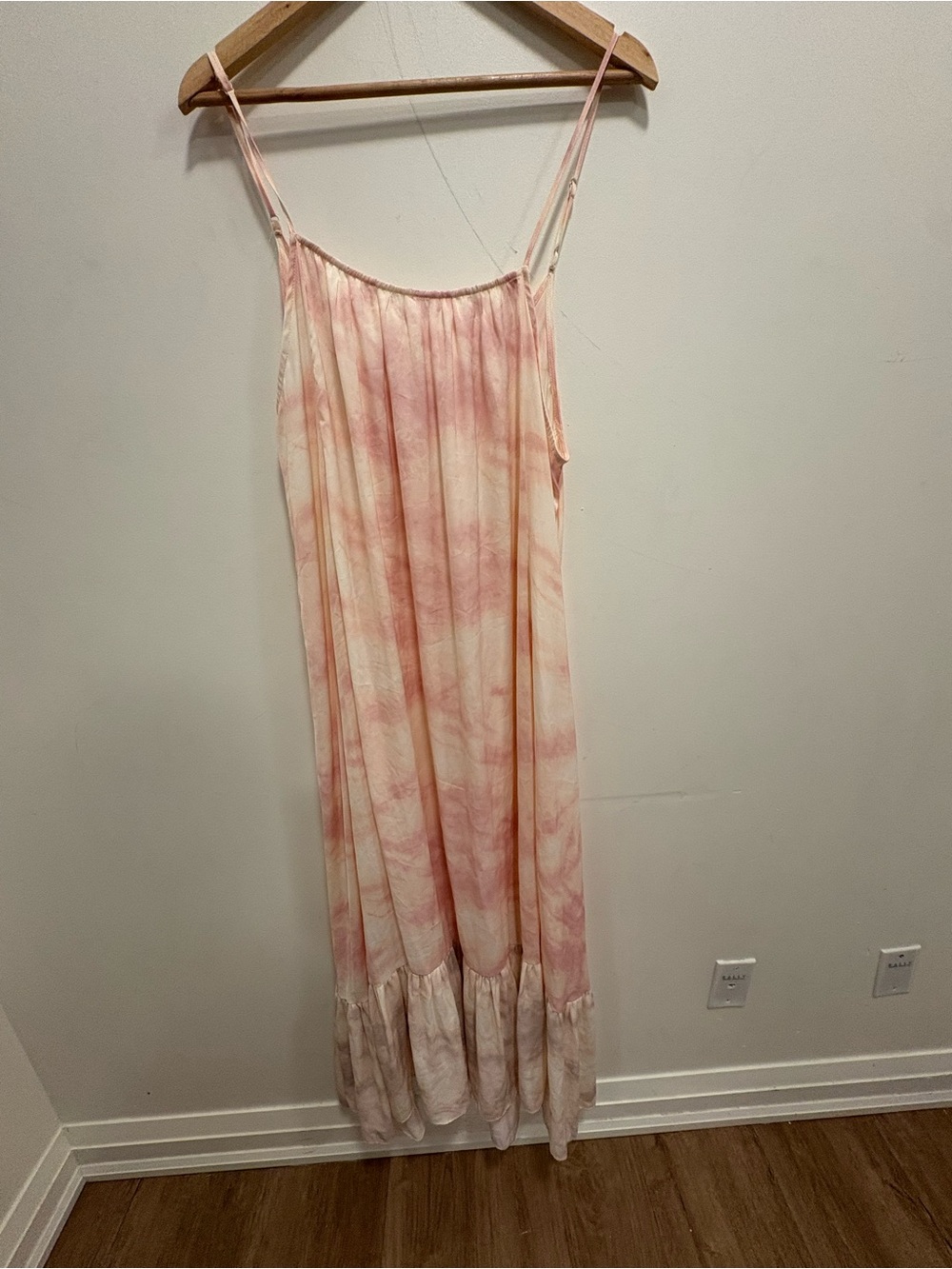 🌸Free People Intimately Full On Maxi Slip Dress Pink Purple Tie Dye A-Line US L - Picture 6 of 16